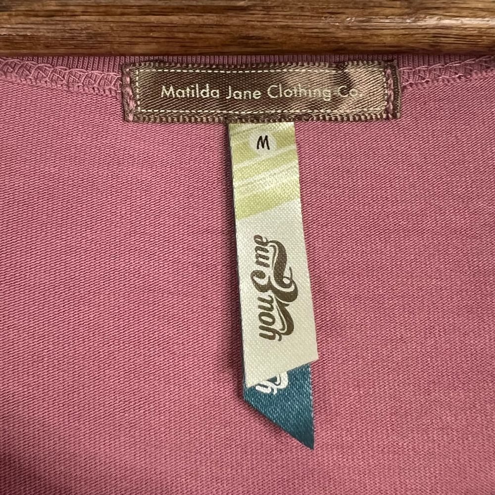 Matilda Jane Mauve Top with Teal & Brown Floral Midi Skirt - Picture 5 of 14